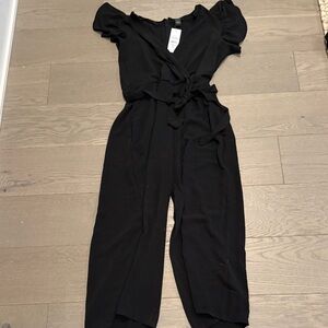 MSK Black Ruffled Jumpsuit